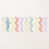 Kleurgolven (pastels) yogamat (Voorkant (horizontaal))