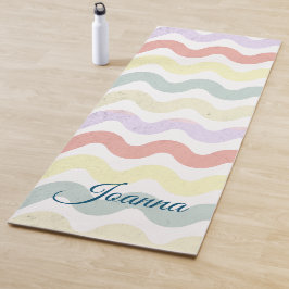 Kleurgolven (pastels) yogamat