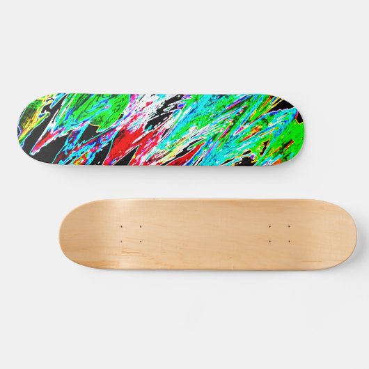 Kleurgolven Persoonlijk Skateboard (Horizontaal)