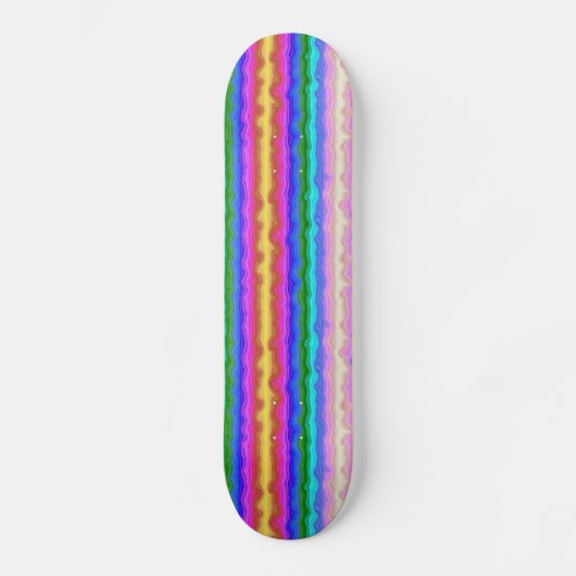 Kleurgolven Persoonlijk Skateboard (Voorkant)