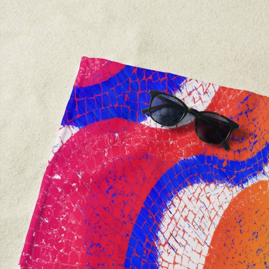 Kleurgolven Strandlaken (In situ)