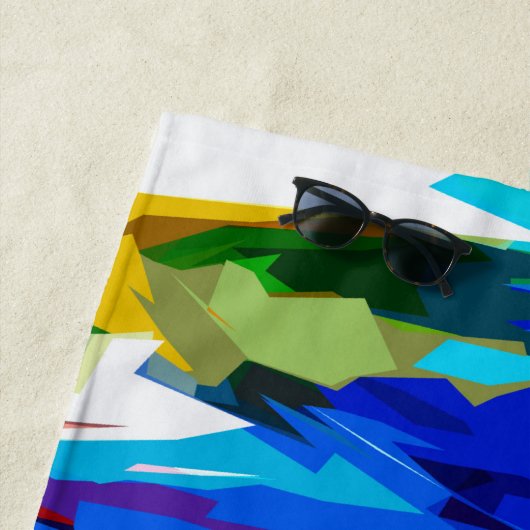 Kleurgolven Strandlaken (In situ)