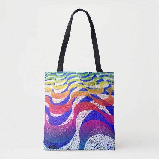 Kleurgolven Tote Bag (Voorkant)