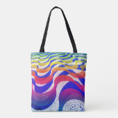 Kleurgolven Tote Bag (Achterkant)
