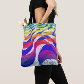 Kleurgolven Tote Bag (Dichtbij)