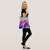 Kleurgolven Tote Bag (Op model)