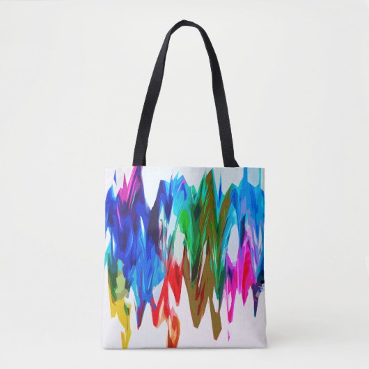 Kleurgolven Tote Bag (Voorkant)