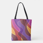 Kleurgolven Tote Bag (Achterkant)