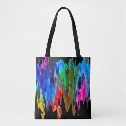 Kleurgolven Tote Bag (Voorkant)