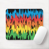 Kleurgolven: Vectorillustratie: Mousepad Muismat (Met muis)