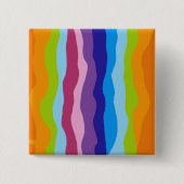 Kleurgolven Vierkante Button 5,1 Cm (Voorkant)