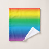 Kleurgradatie met lijnen handdoek (Wasdoekje)