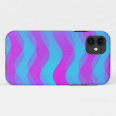 Kleurgradiënten Waves - blauw roze Case-Mate iPhone Case (Achterkant (horizontaal))