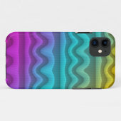 Kleurgradiënten Waves & Stripes - geel blauw roze Case-Mate iPhone Case (Achterkant (horizontaal))