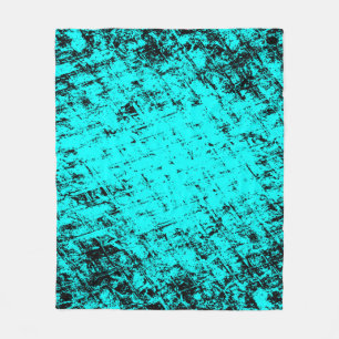 Kleurgrijpturquoise achtergrond. Halftone elemen Fleece Deken