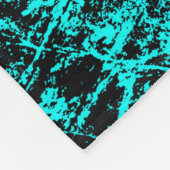 Kleurgrijpturquoise achtergrond. Halftone elemen Fleece Deken (Hoek)