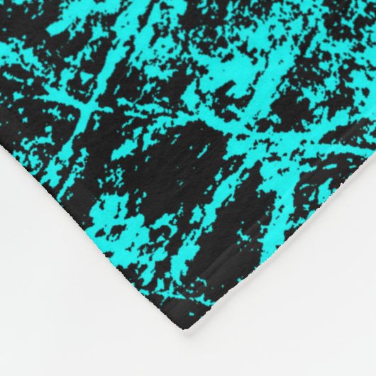 Kleurgrijpturquoise achtergrond. Halftone elemen Fleece Deken (Hoek)