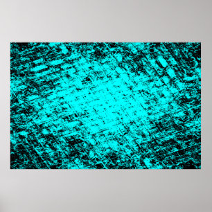 Kleurgrijpturquoise achtergrond. Halftone elemen Poster