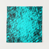 Kleurgrijpturquoise achtergrond. Halftone elemen Wandkleed (Voorkant (horizontaal))