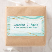 Kleurgroene vloeibare pasteeltextuur etiket (Insitu)