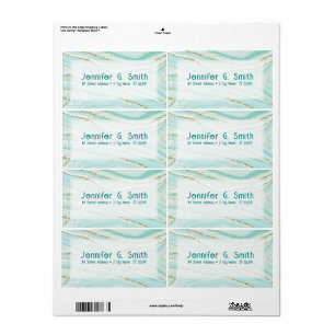 Kleurgroene vloeibare pasteeltextuur etiket