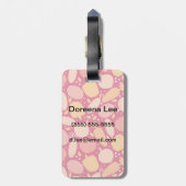 Kleurgroentenpatroon Bagagelabel (Achterkant verticaal)