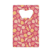 Kleurgroentenpatroon Creditkaart Flessenopener (Voorkant)