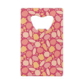 Kleurgroentenpatroon Creditkaart Flessenopener (Achterkant)