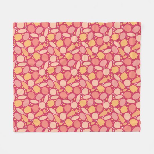 Kleurgroentenpatroon Fleece Deken (Voorkant (Horizontaal))