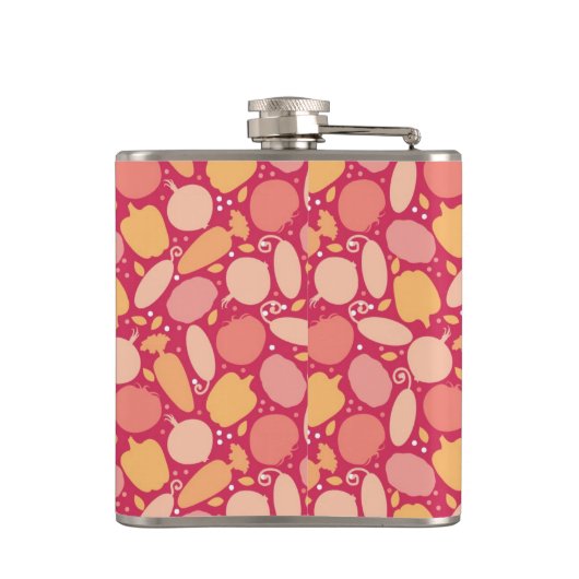 Kleurgroentenpatroon Heupfles (Achterkant)