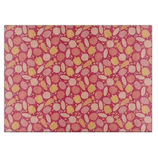 Kleurgroentenpatroon Snijplank (Voorkant)