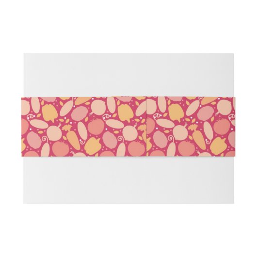 Kleurgroentenpatroon Uitnodigingen Wikkel (Achterkant Voorbeeld)