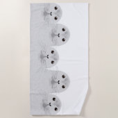 Kleurhanddoek voor zeehonden strandlaken (Voorkant)