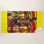 Kleurhanddoeken Afrikaans Strandlaken (Voorkant)