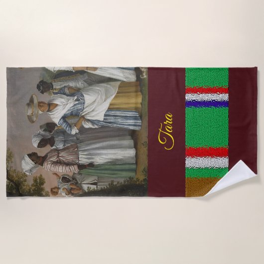 Kleurhanddoeken Afrikaans Strandlaken (Voorkant)