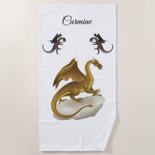 Kleurhanddoeken Dinosaur Strandlaken (Voorkant)