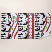 Kleurhanddoeken, vrouwen strandlaken (Voorkant)