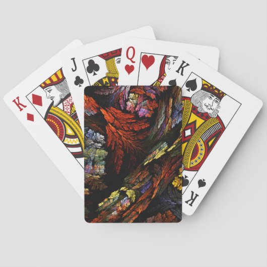 Kleurharmonie Abstracte Kunst Pokerkaarten (Achterkant)