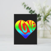 Kleurhart Valentijnsdag Briefkaart (Staand voorkant)
