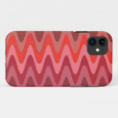 Kleurhellingen ZigZag Waves - rood Case-Mate iPhone Case (Achterkant (horizontaal))