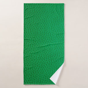 Kleurhuid met groene huid textuur badhanddoek
