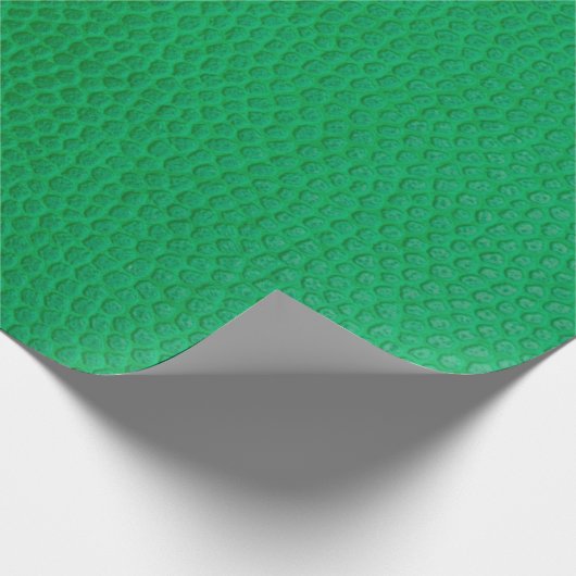 Kleurhuid met groene huid textuur cadeaupapier (Hoek)