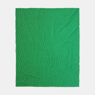 Kleurhuid met groene huid textuur fleece deken