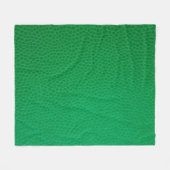 Kleurhuid met groene huid textuur fleece deken (Voorkant (Horizontaal))