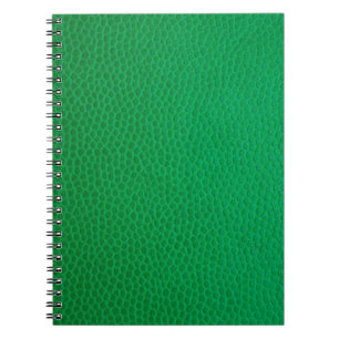 Kleurhuid met groene huid textuur notitieboek