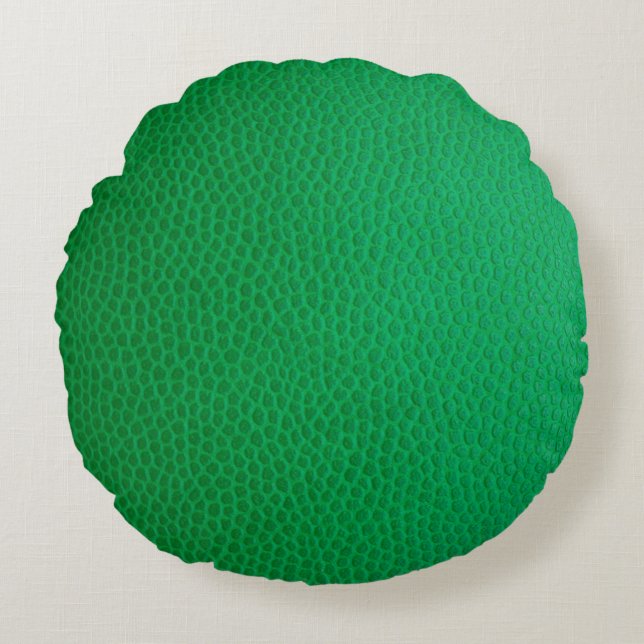 Kleurhuid met groene huid textuur rond kussen (Voorkant)