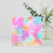 Kleurig abstract alcoholinkt Kunstpatroon vocht (Staand voorkant)