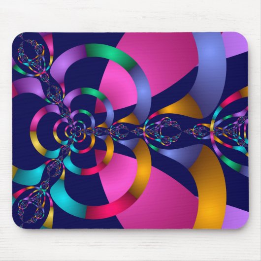 Kleurig abstract geometrisch patroon muismat (Voorkant)