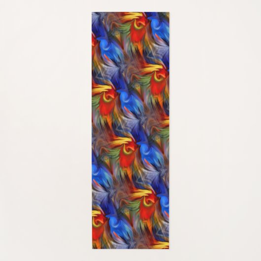 Kleurig Abstract kunstontwerp Yogamat (Voorkant)