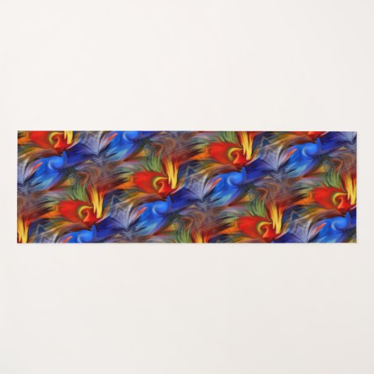 Kleurig Abstract kunstontwerp Yogamat (Voorkant (horizontaal))